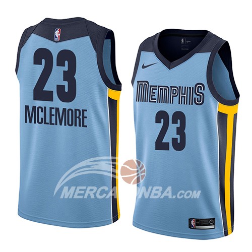 Maglia NBA Memphis Grizzlies Ben Mclemore Statement 2018 Blu